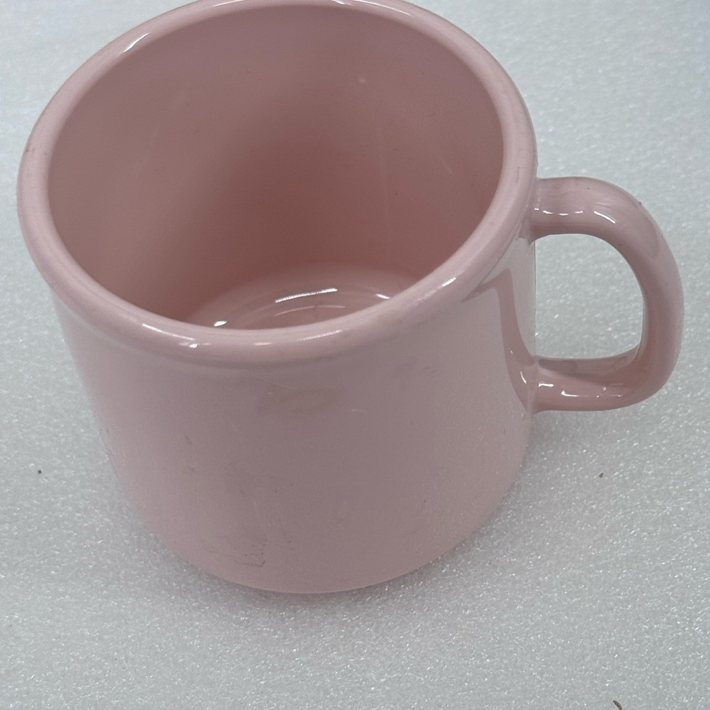 VINTAGE 4 Pcs TUPPERWARE MELAMINE DISH SET  Pink Plate Bowl Coffee Drink Cup - Picture 13 of 14